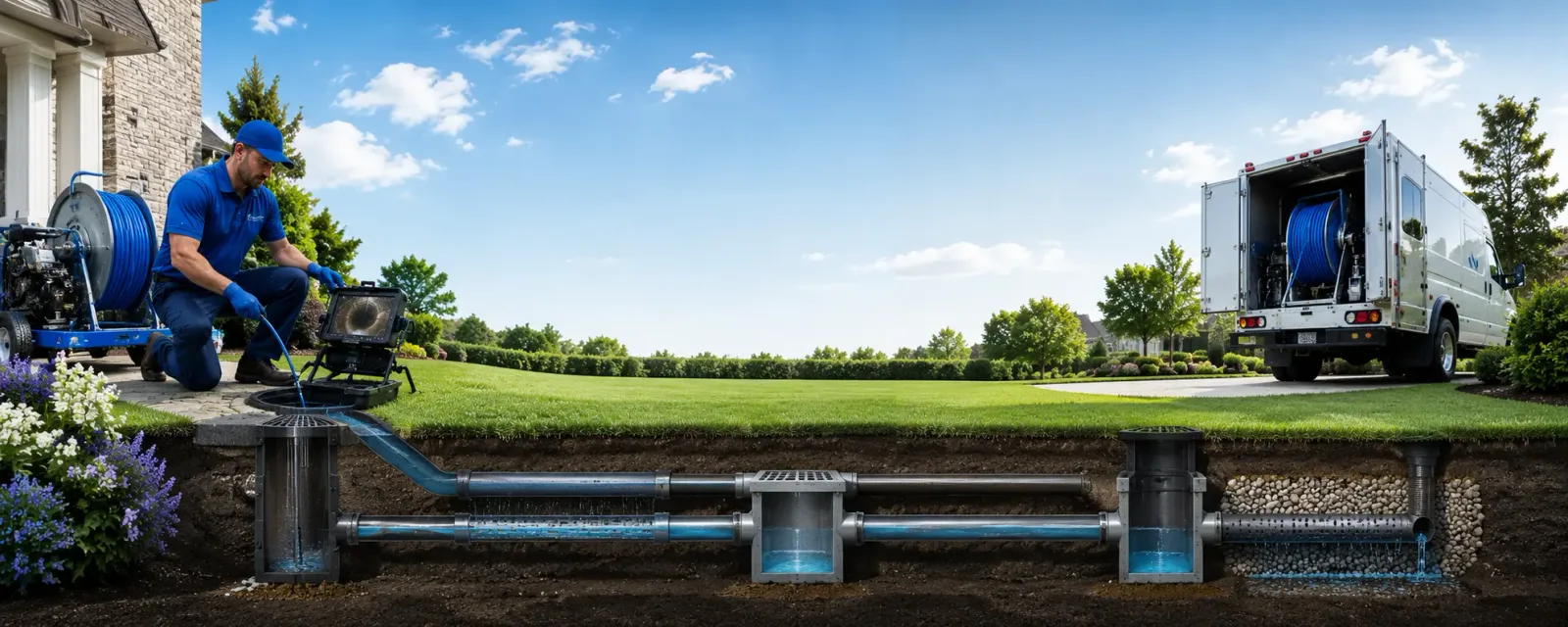 Outdoor drain cleaning information for Belding, MI